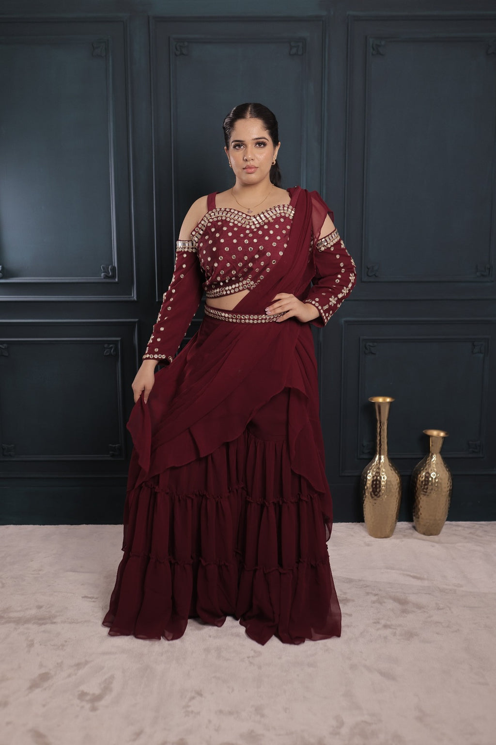 Mehrunisa Royale Sharara Saree