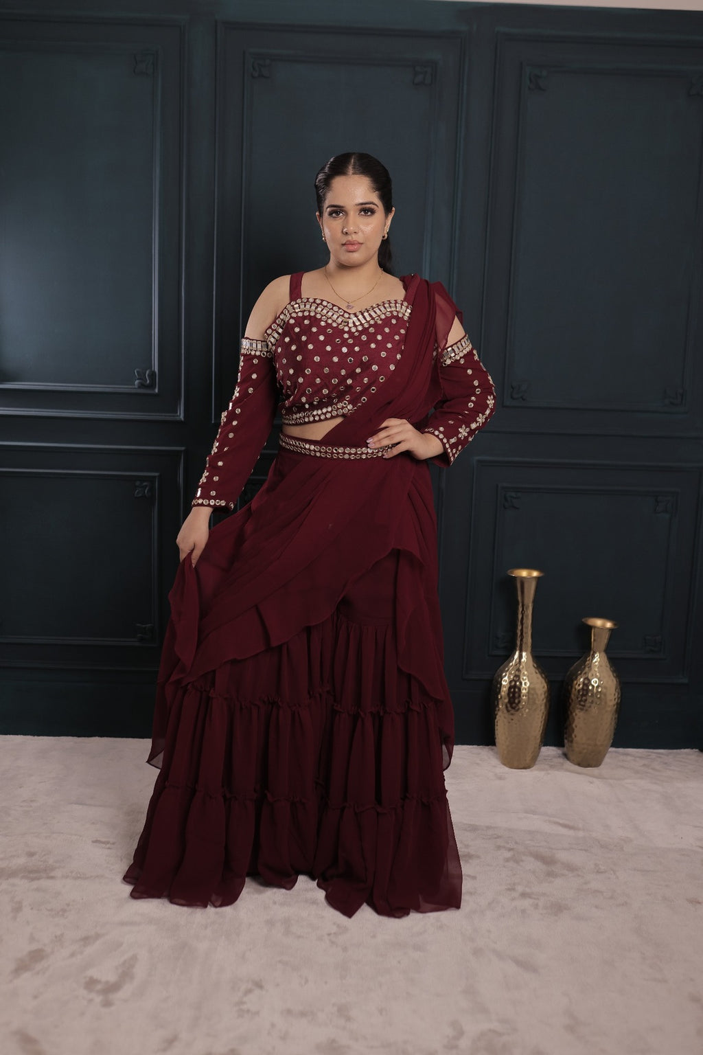 Mehrunisa Royale Sharara Saree