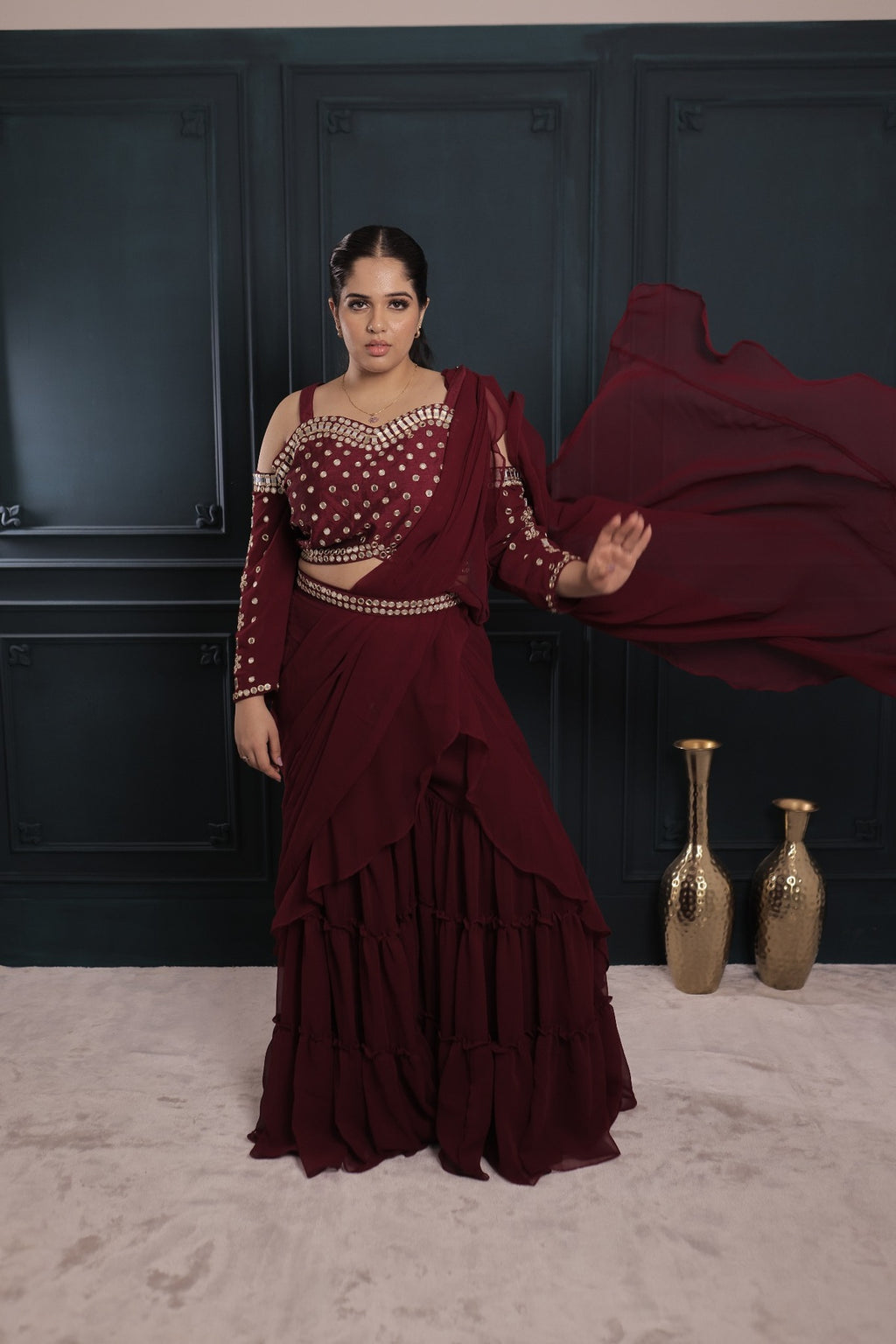 Mehrunisa Royale Sharara Saree