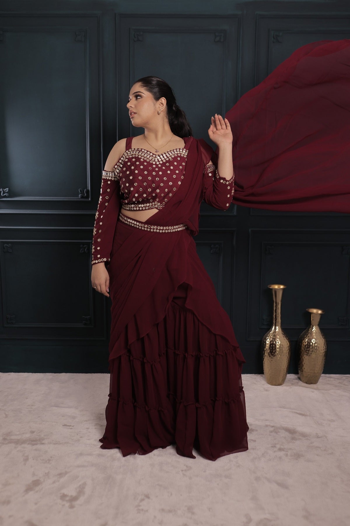 Mehrunisa Royale Sharara Saree