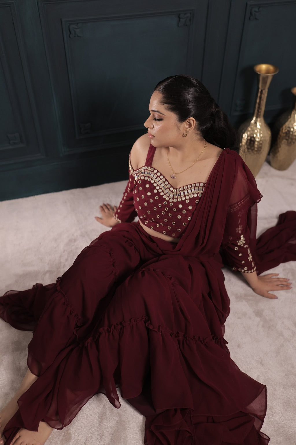 Mehrunisa Royale Sharara Saree
