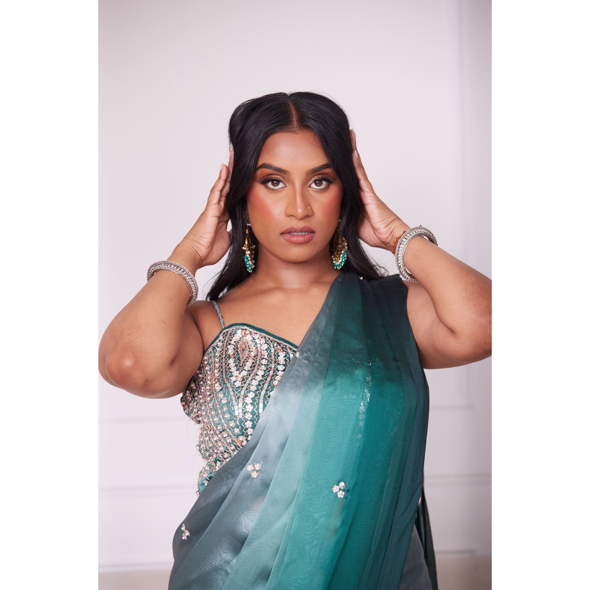 Moonlit Ombre Saree