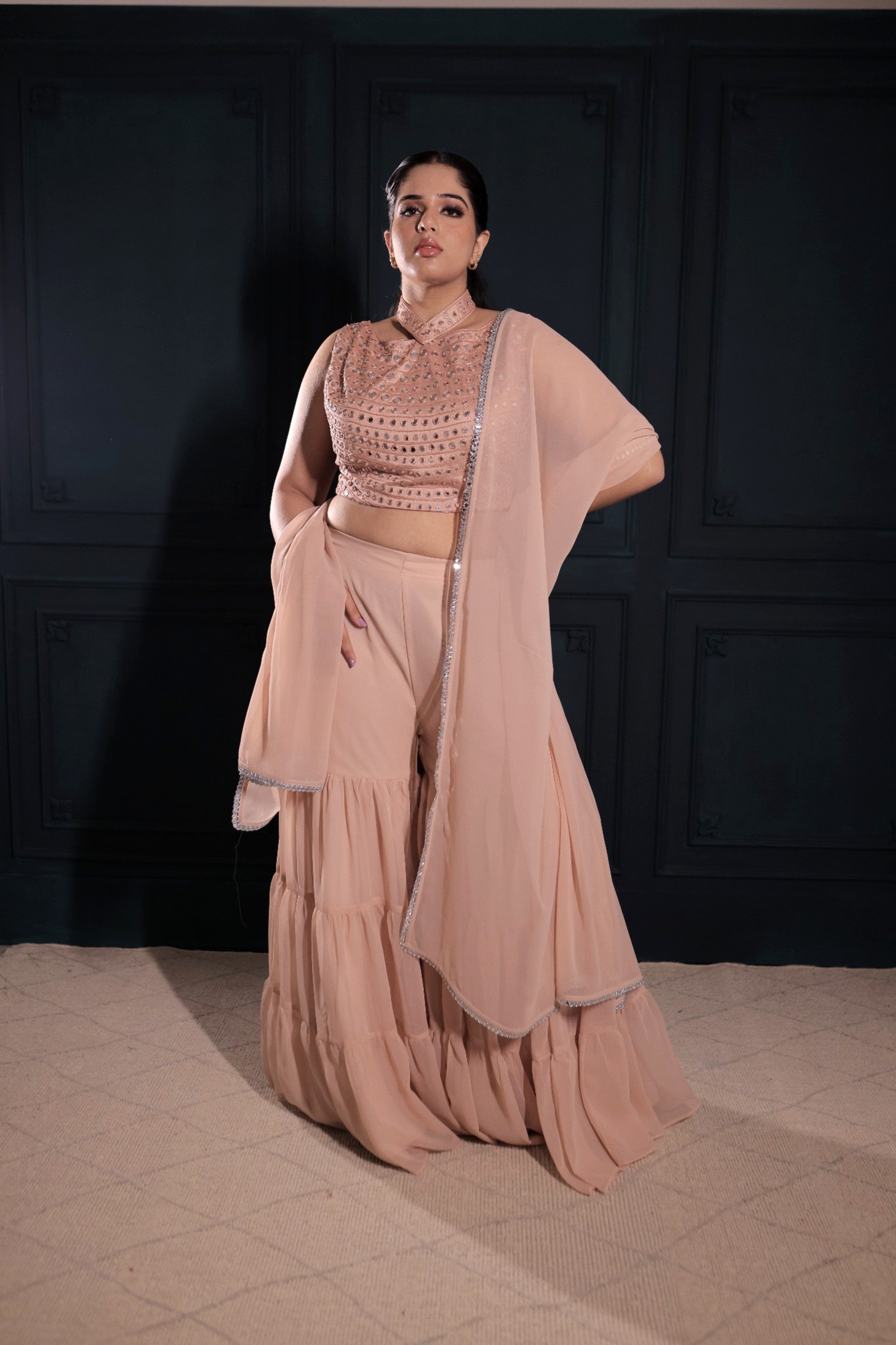 Rosé Mirage Sharara Set