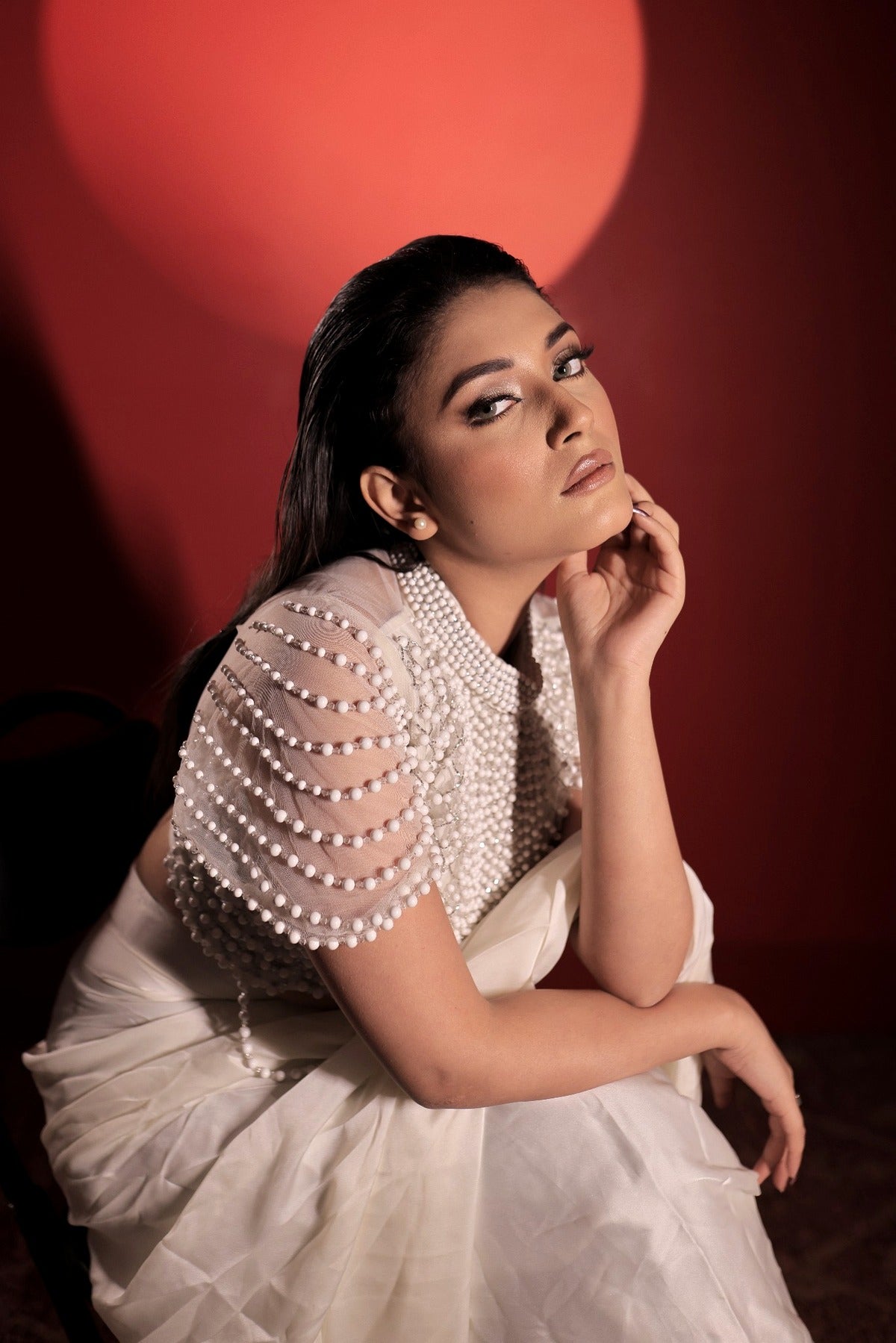 Pearl Étoile Drape Saree