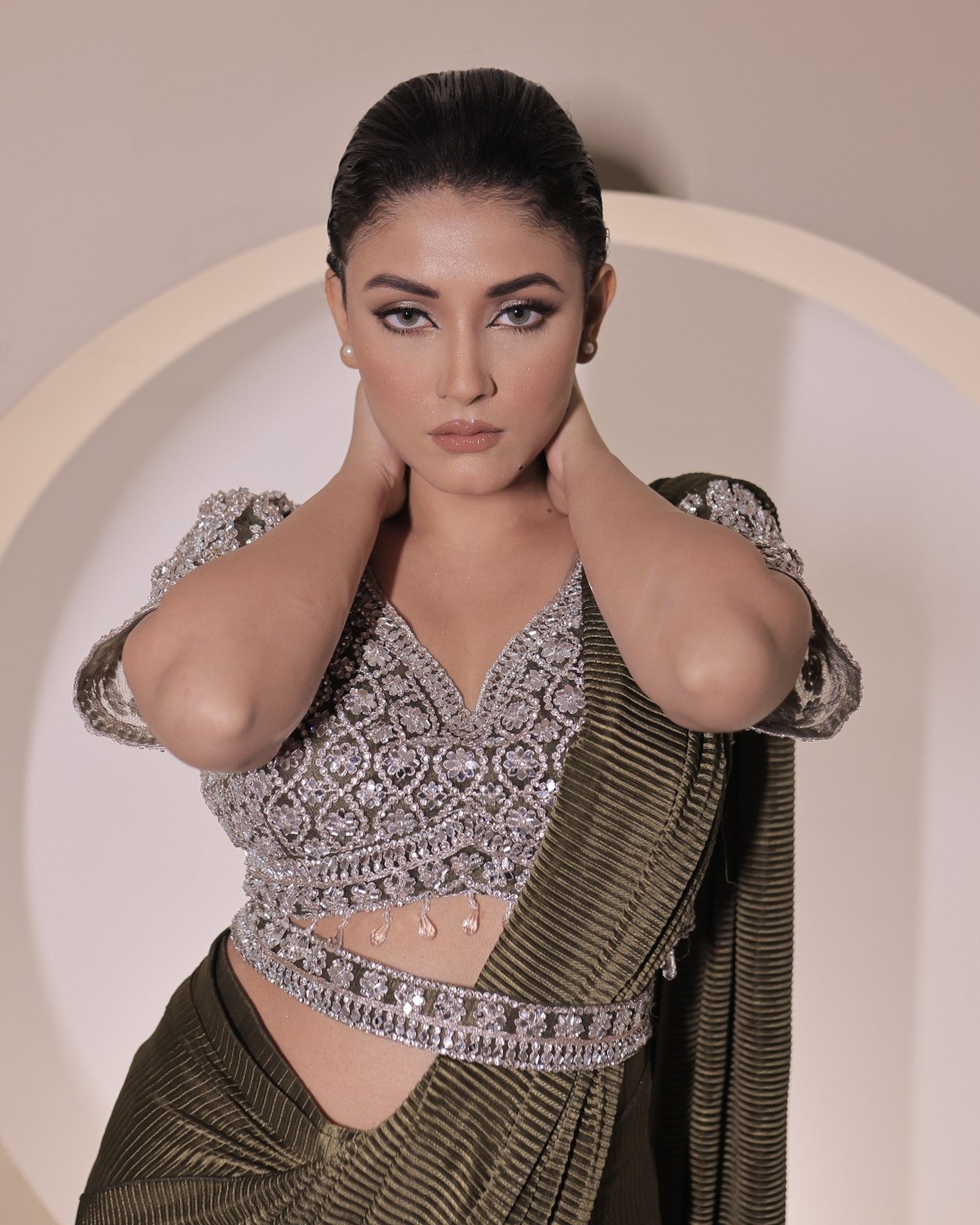 Zariah Olive Saree