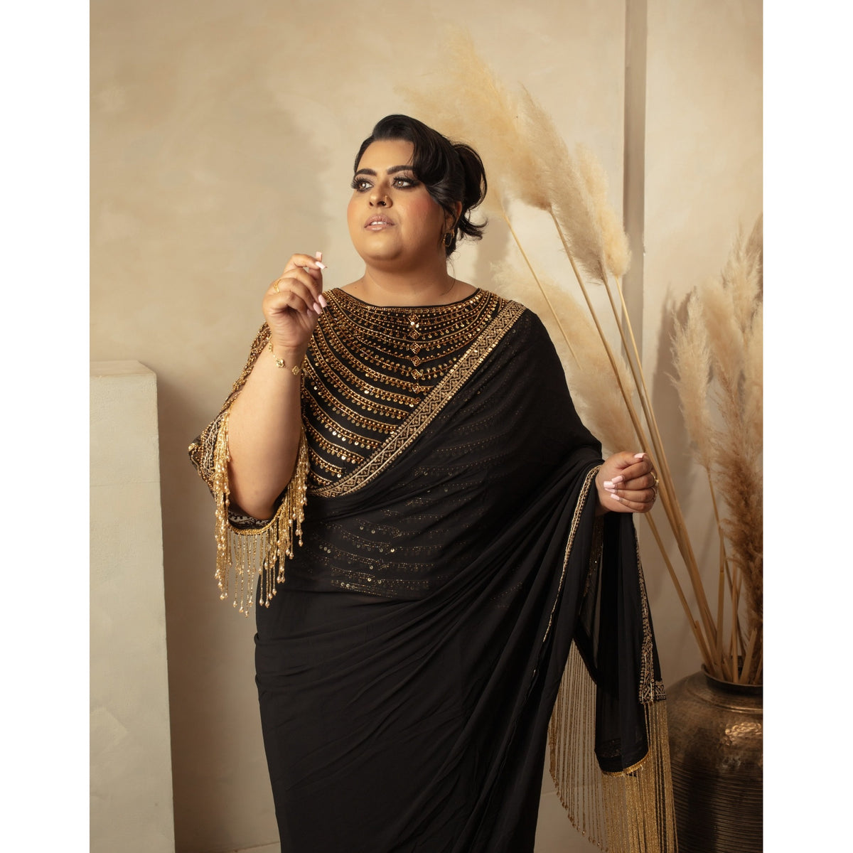 Sanah – Midnight Noir Saree