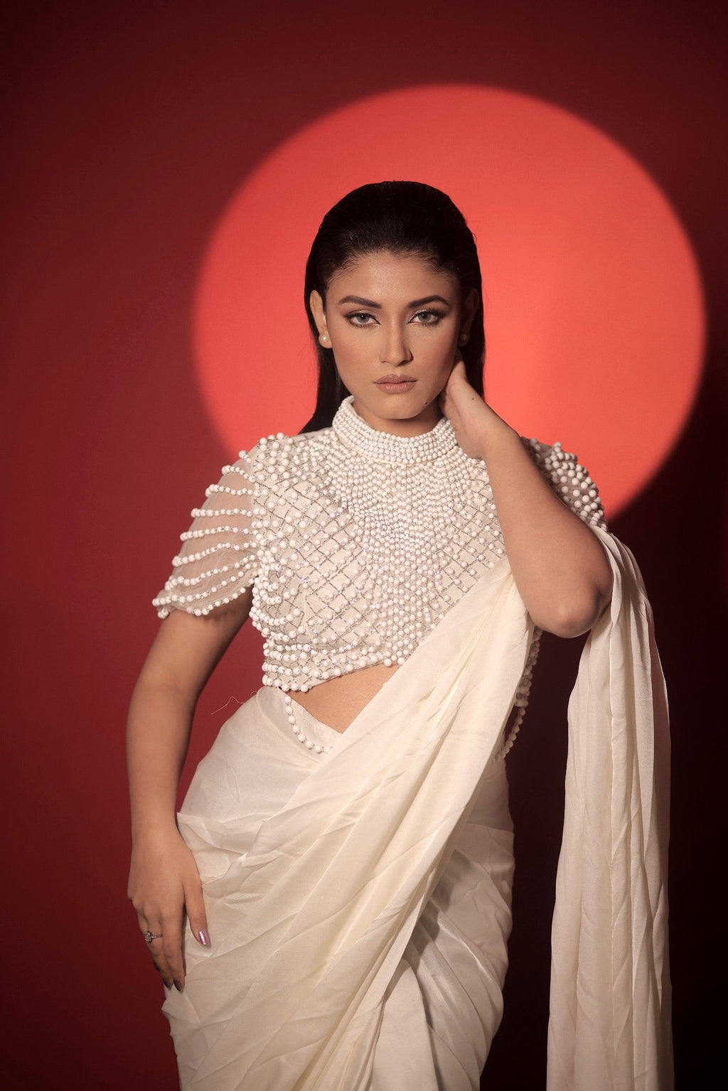 Pearl Étoile Drape Saree