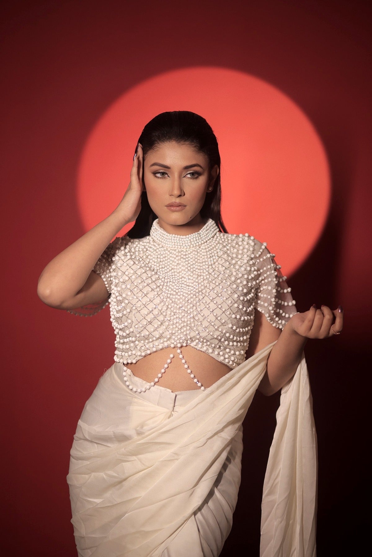 Pearl Étoile Drape Saree